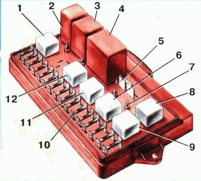 Схема и расположение предохранителей в блоке предохранителей ВАЗ-2109, 2108 и 21099