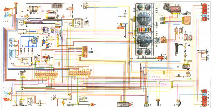 Схема электрическая для автомобилей ГАЗ 3302, ГАЗ 2705