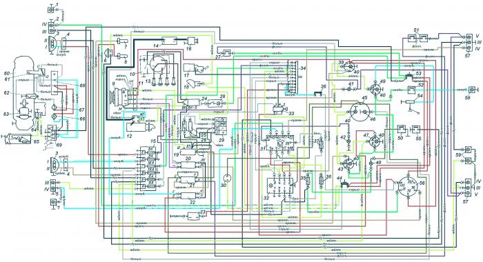 Электросхема ЛуАЗ 969М